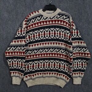 Vintage The Kensington Collection Sweater Mens XL Fair Isle‎ Christmas USA 90s